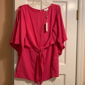 NWT! Next Pink Blouse with tie detail